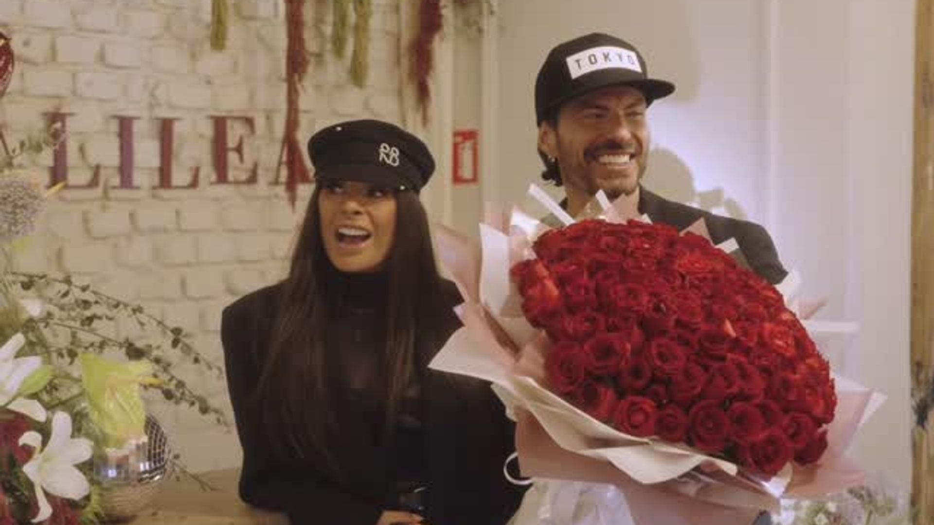 The reaction of Galilee Montijo to the surprise party organized by her boyfriend Isaac Moreno