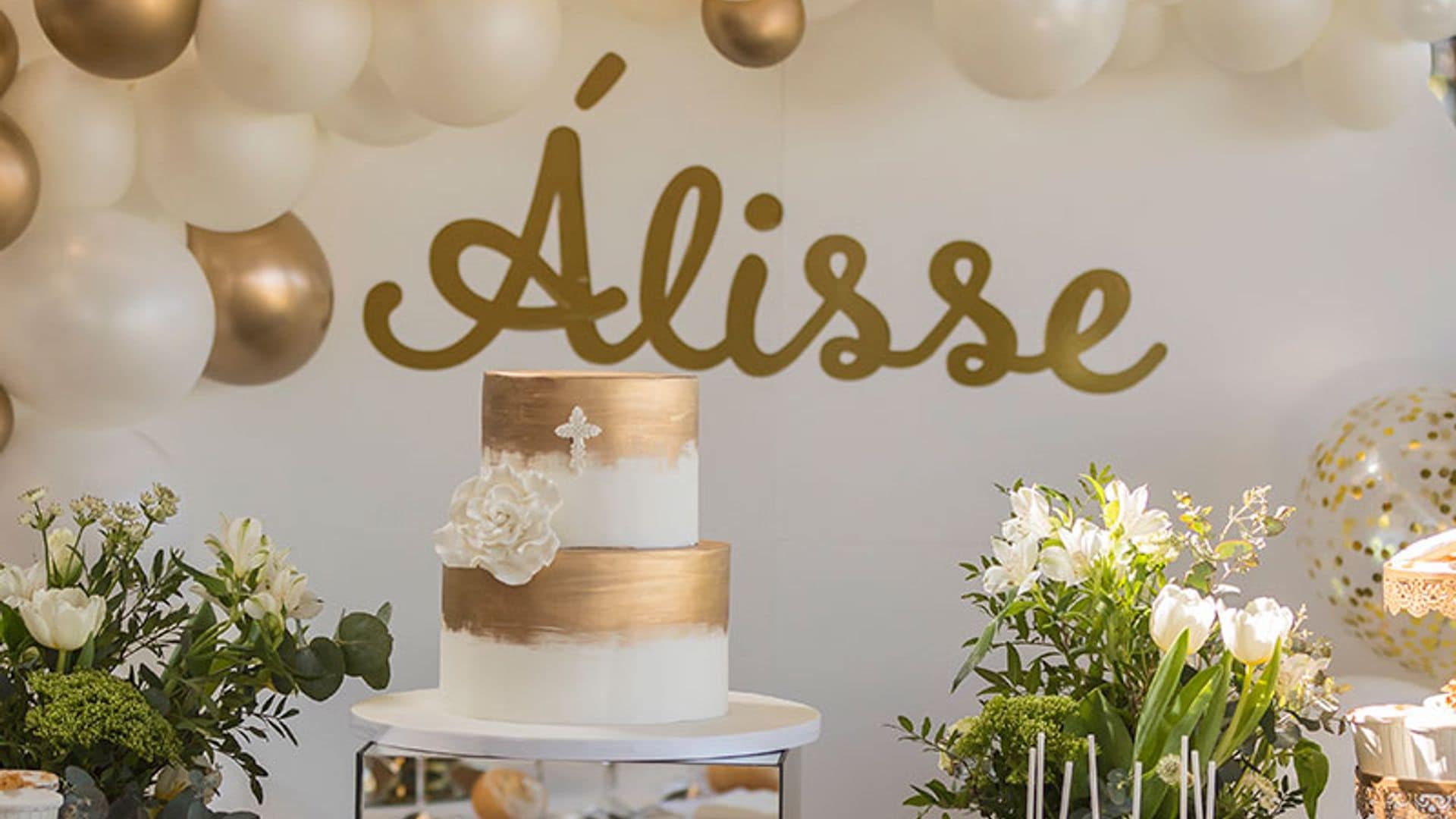 Tarta Álisse de dos pisos de vainilla y chocolate blanco