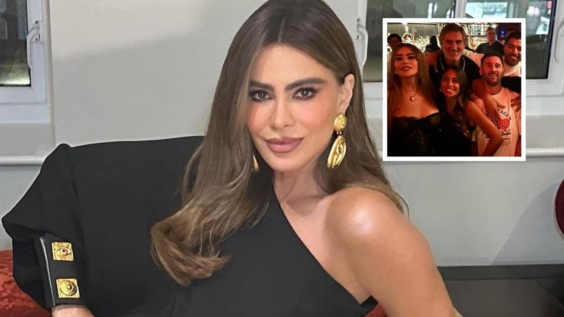 Sofía Vergara, la más divertida de fiesta con Lionel Messi y Antonela Roccuzzo