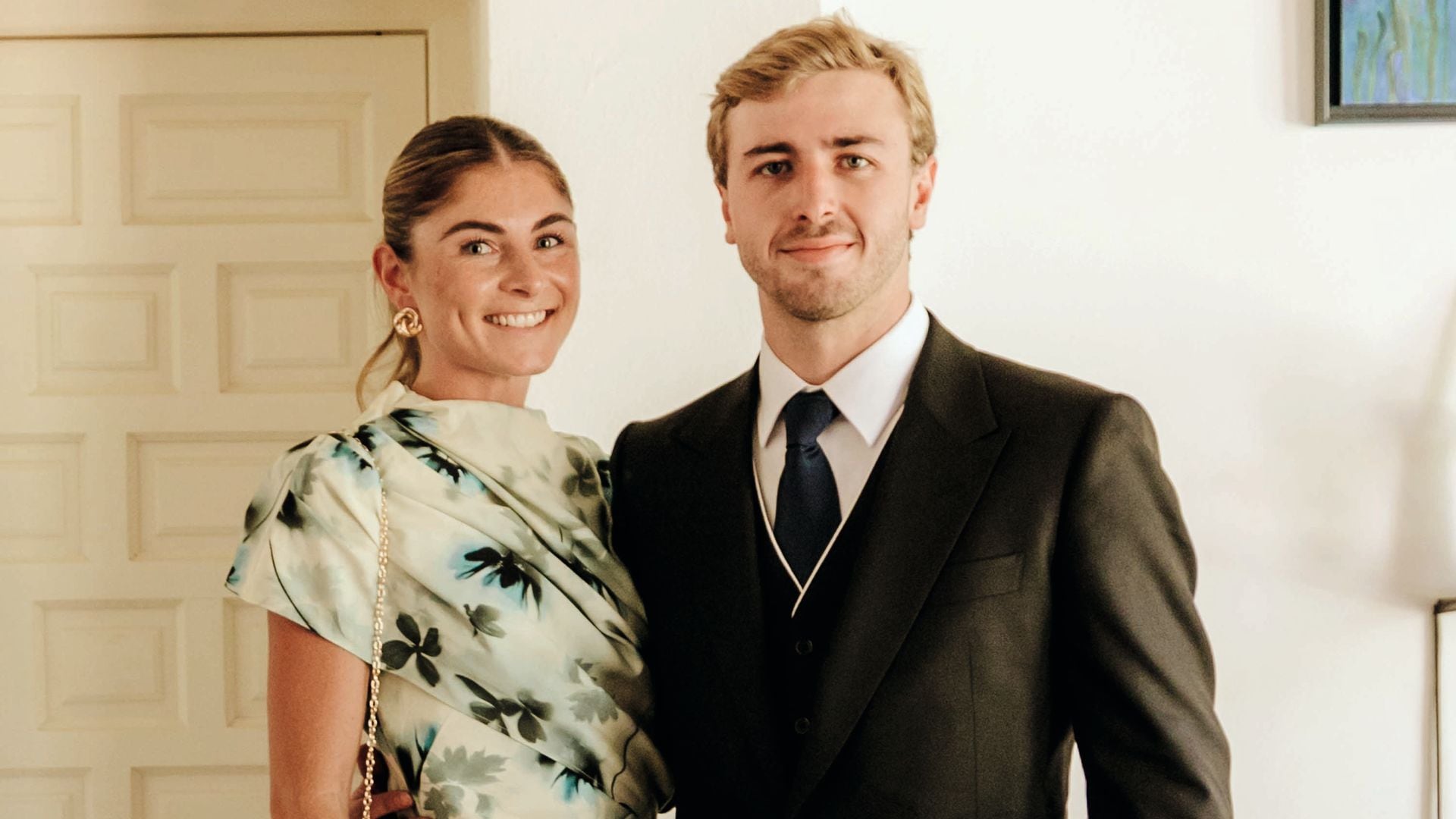 Luis Martínez de Irujo con su novia