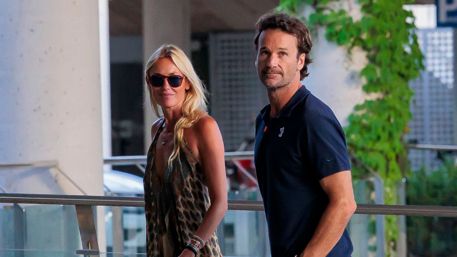 Carlos Moyá y Carolina Cerezuela visitan a su amigo Jaime Anglada