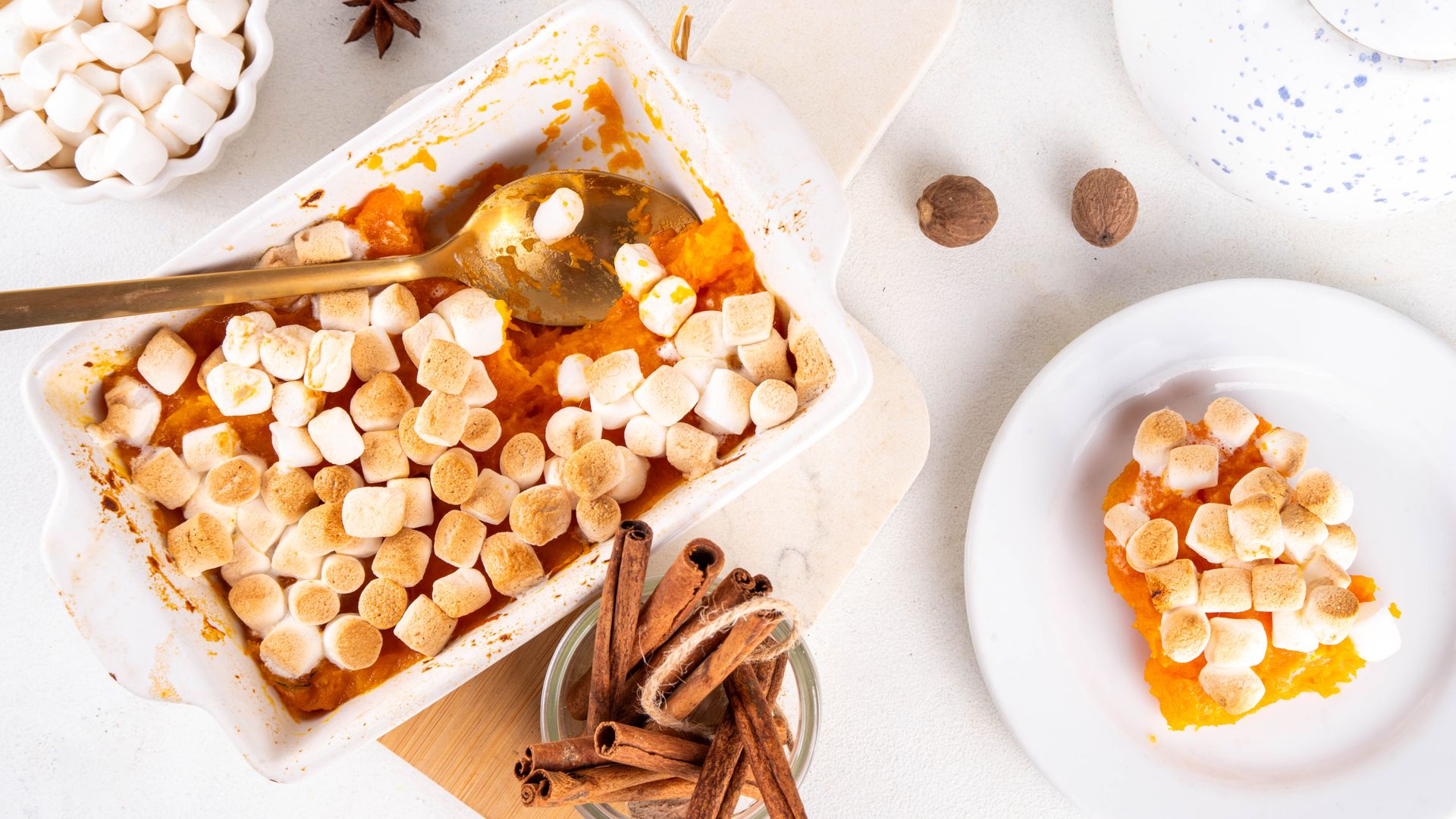 El puré de boniato que divide a Estados Unidos: receta paso a paso del plato más 'polémico' de Acción de Gracias