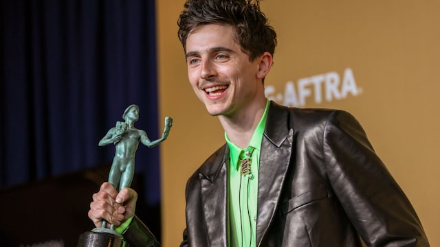Timothee Chalamet en los Screen Actors Guild Awards