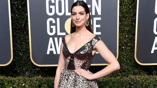 anne hathaway globos oro