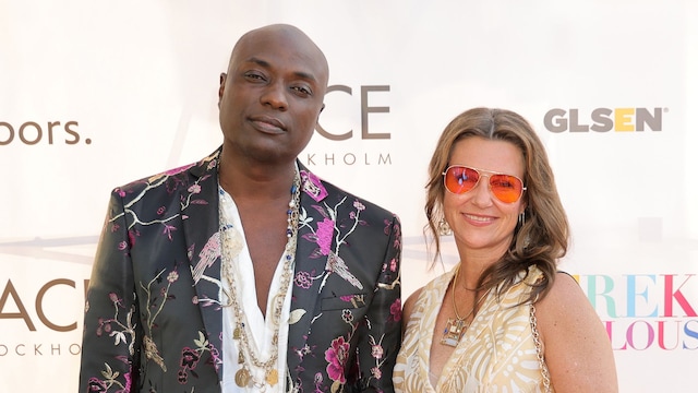  CALIFORNIA - JUNE 10: (L-R) Shaman Durek and Princess Martha-Louise of Norway attend Derek Warburton's Celebration of the Launch of his New PRIDE Makeup Collection Benefiting GLSEN on June 10, 2022 in West Hollywood, California. (Photo by Momodu Mansaray/Getty Images)