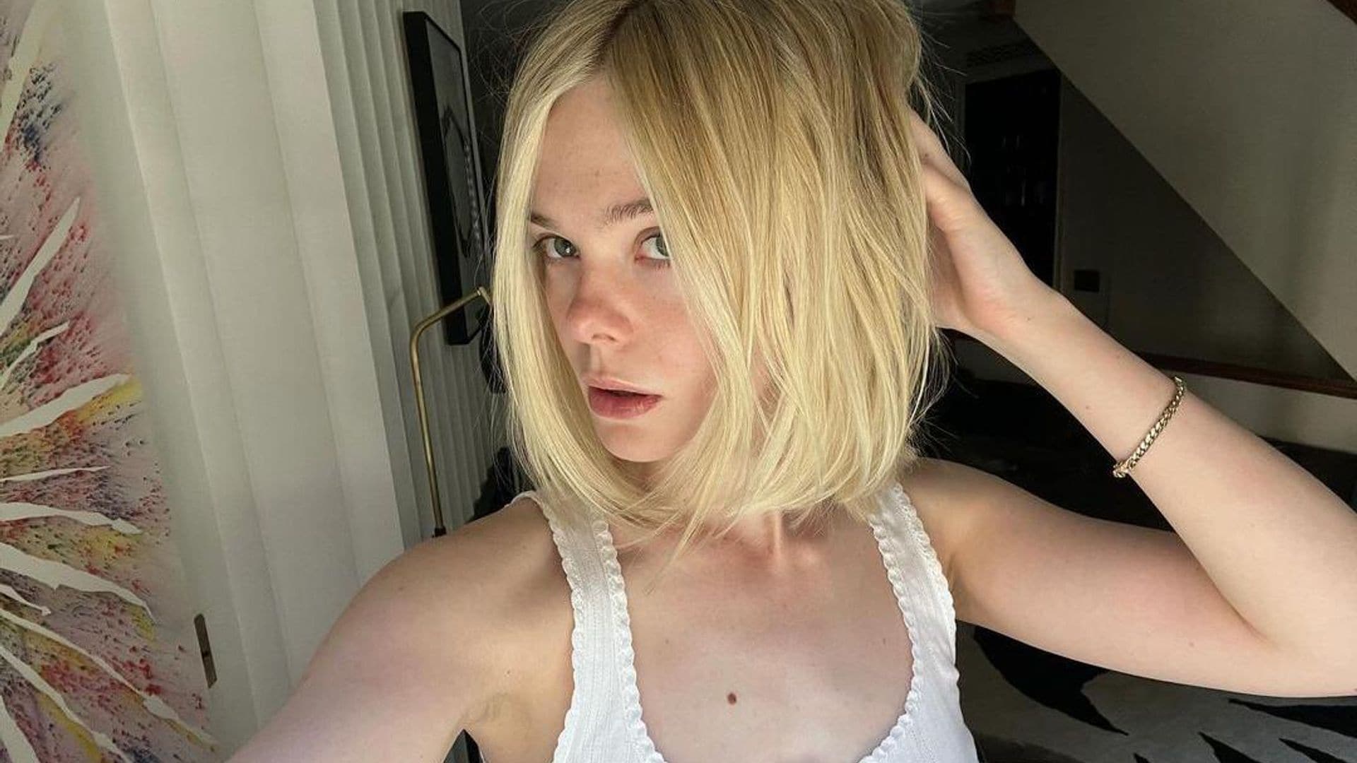 Elle Fanning cambia de ‘look’ y se une a las ‘celebs’ con el corte Bob