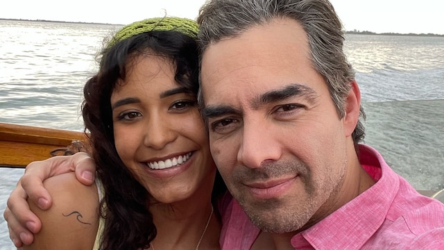 Omar Chaparro y su hija Lucy