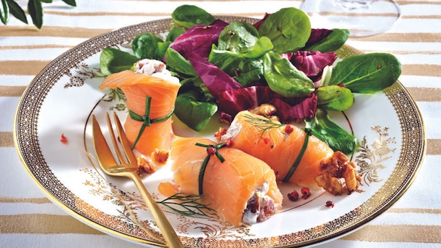envoltorio salmon nuece paremsano