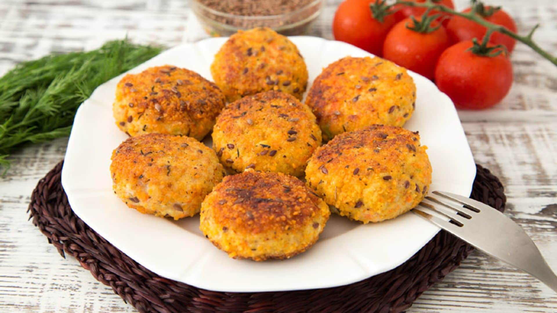 Hamburguesas de pavo con semillas de lino