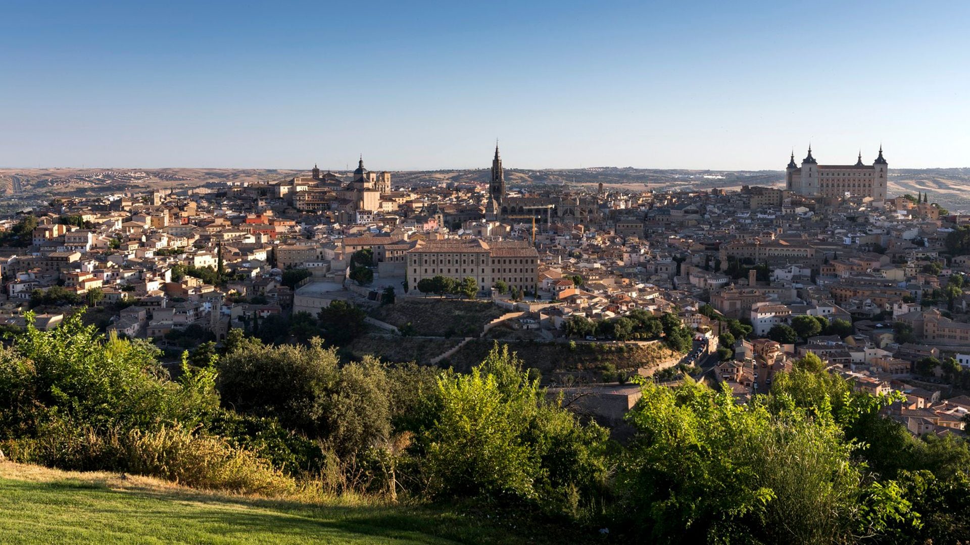 Vista de Toledo desde los cigarrales, al otro lado del Tajo
