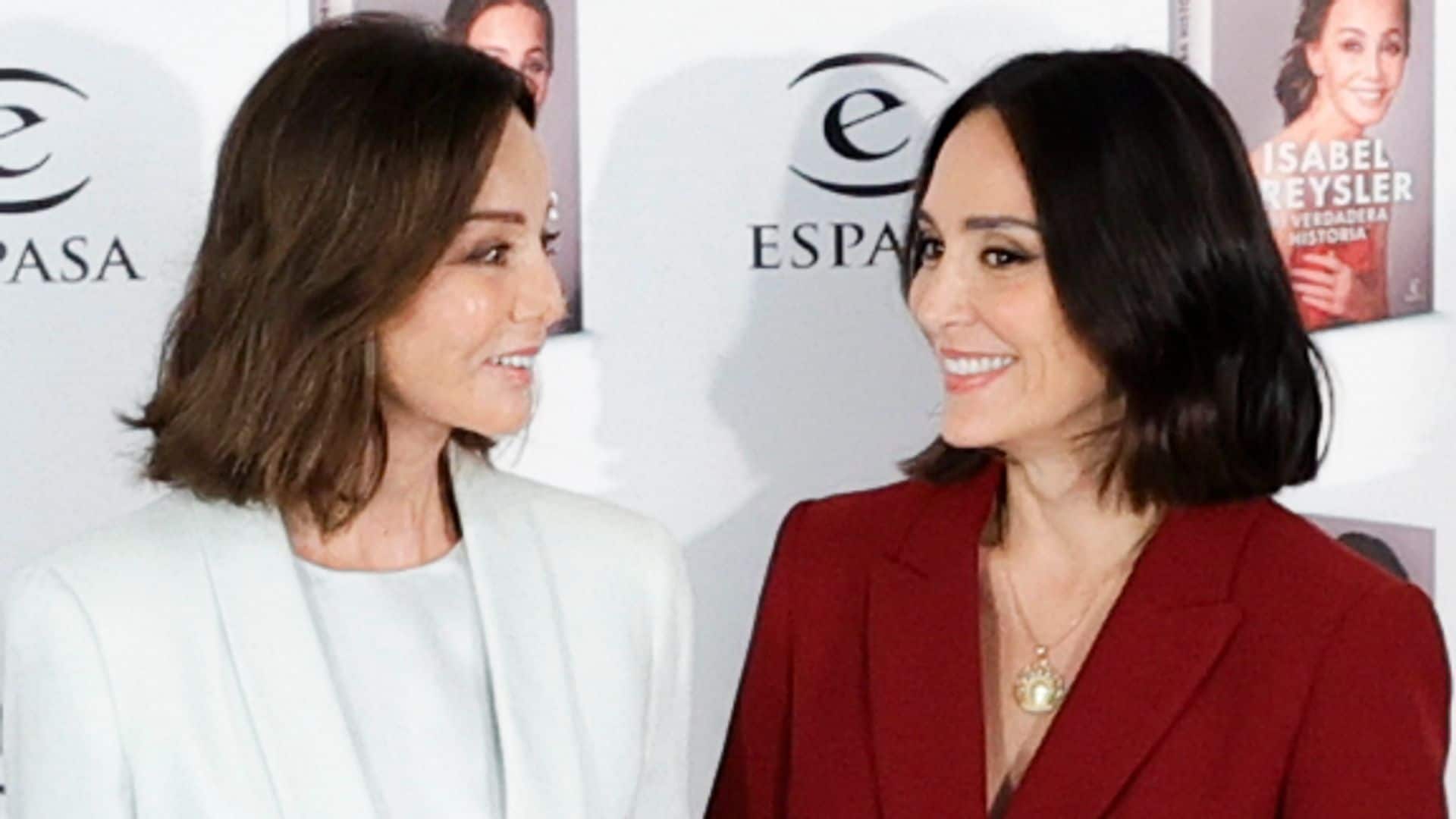 Isabel Preysler y Tamara Falcó en la presentación de su biografía "Mi verdadera historia"