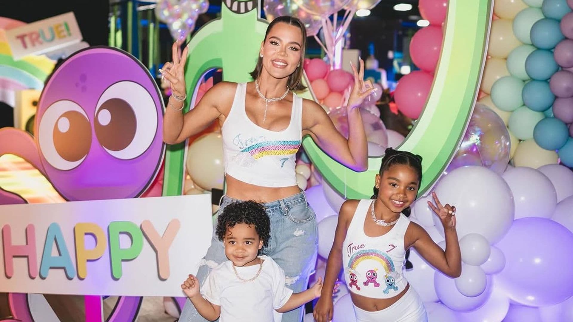 Khloé Kardashian celebra los siete años de su hija, True Thompson, con una espectacular fiesta 