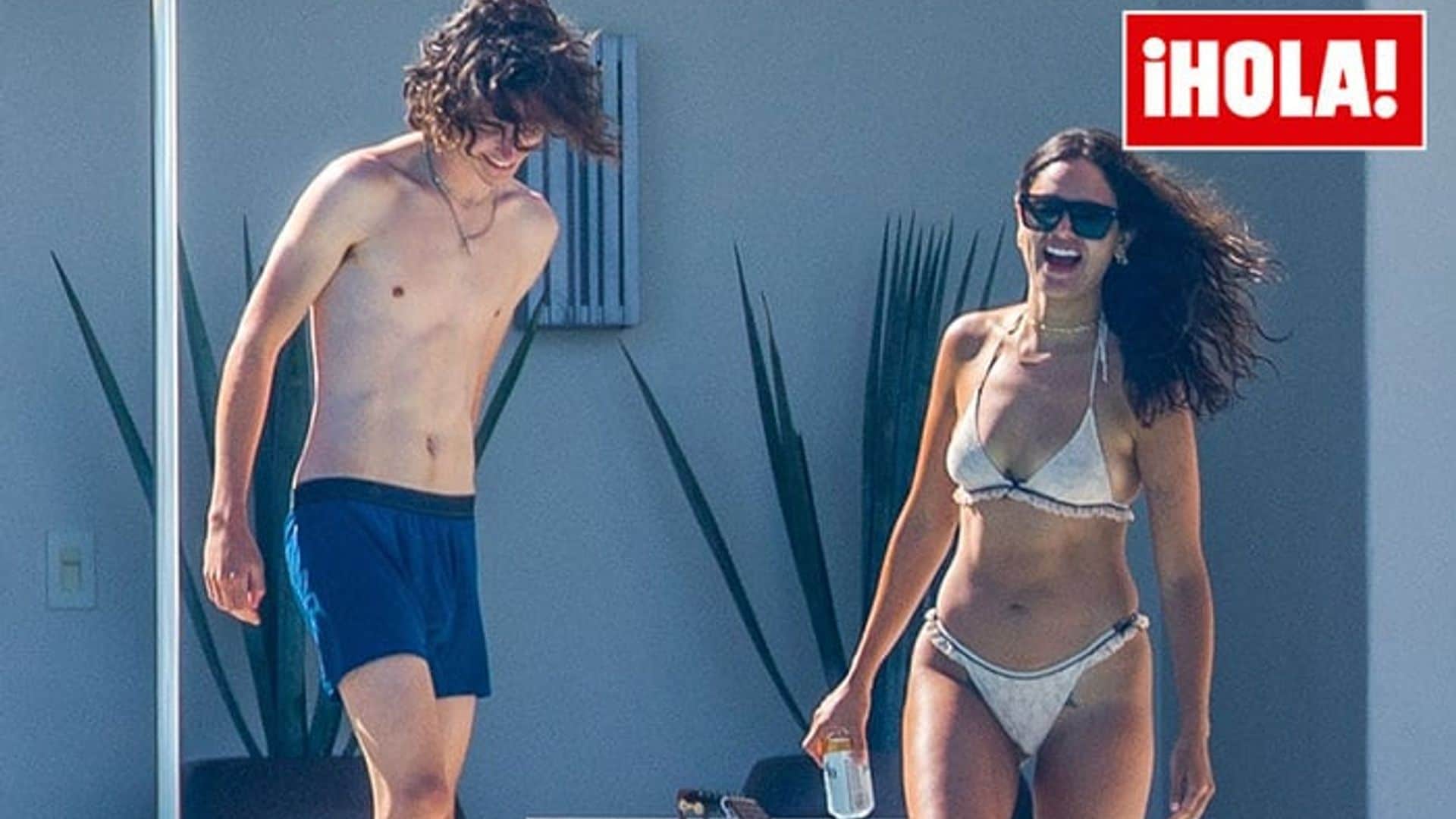 En exclusiva, las imágenes de Eiza González y Timothée Chalamet