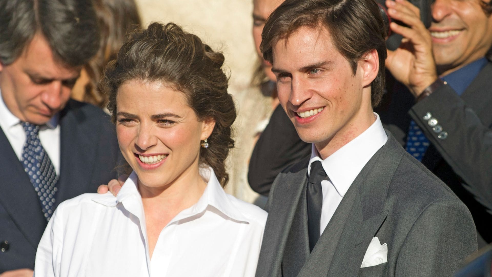 Mafalda Muñoz y Gonzalo Machado el día de su boda