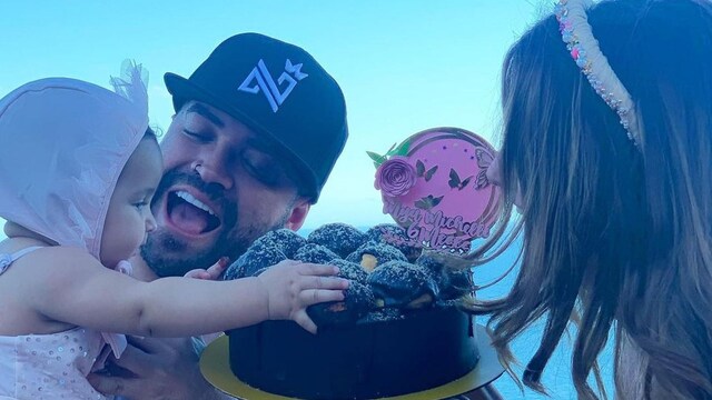 nacho celebra sexto mes hija mya