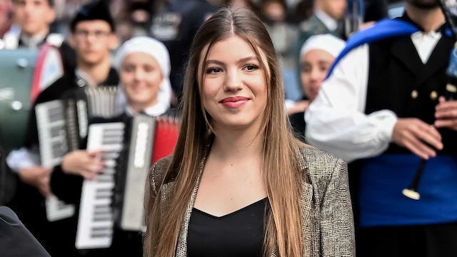 Primer plano de la Infanta Sofía en los Premios Princesa de Asturias 2024