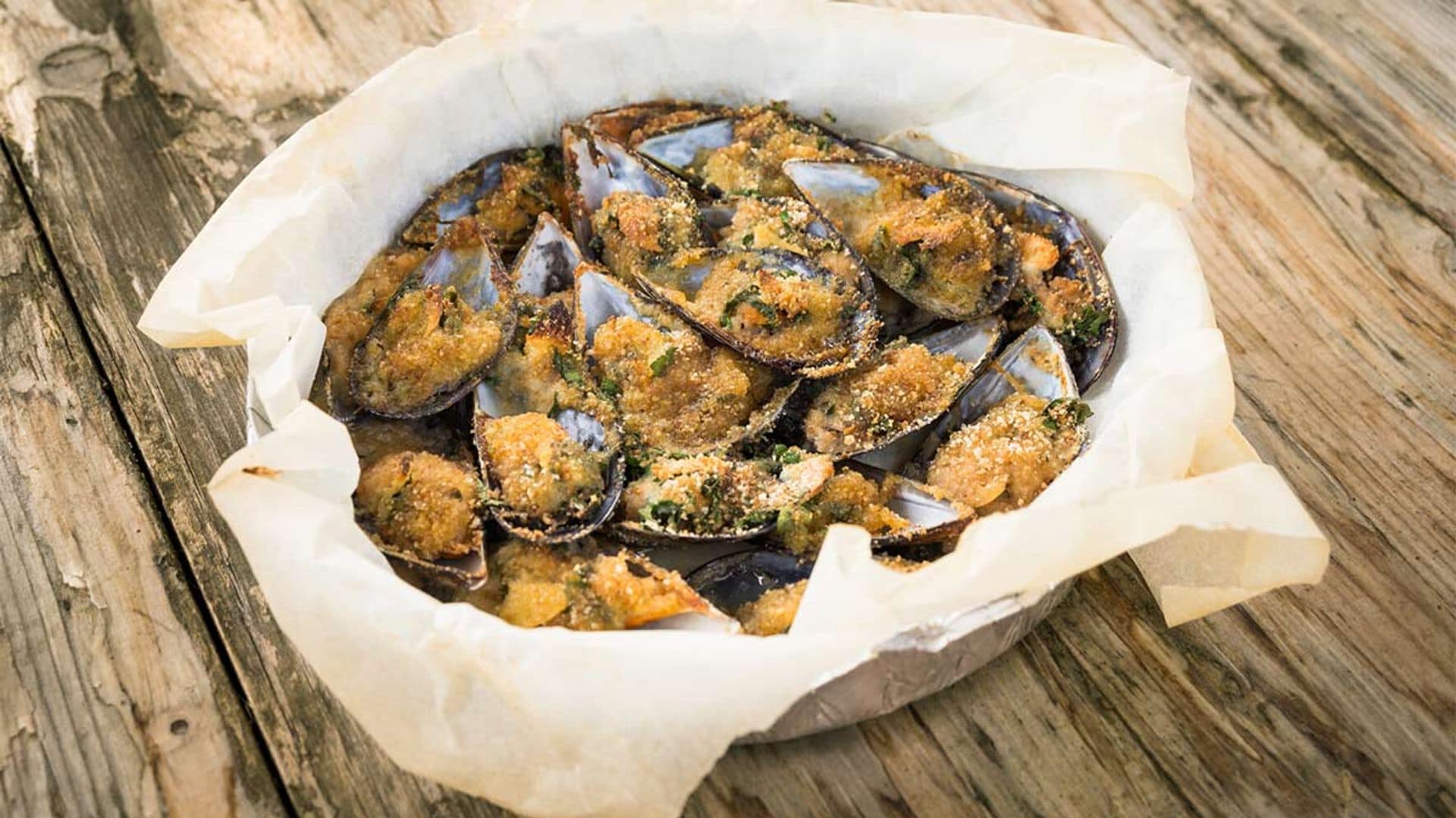 Mejillones gratinados