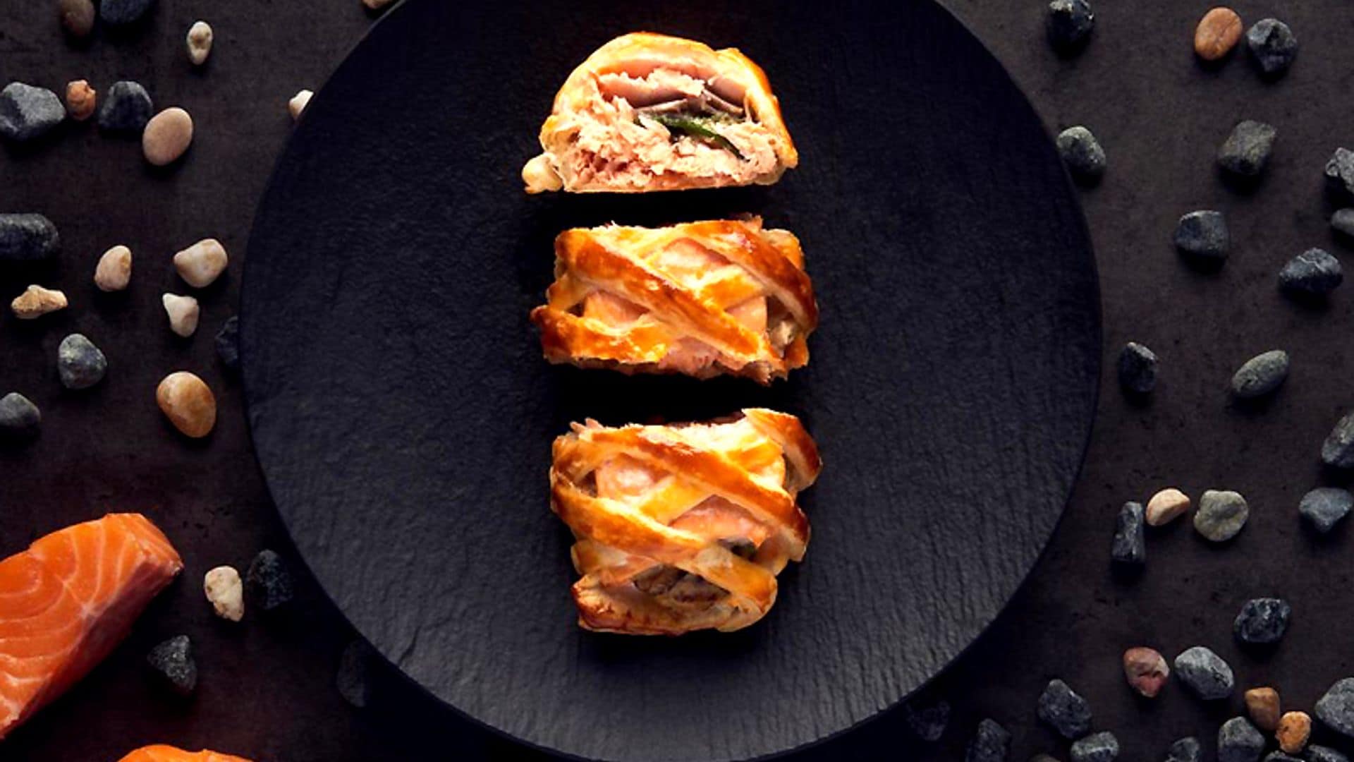 Salmón estilo Wellington