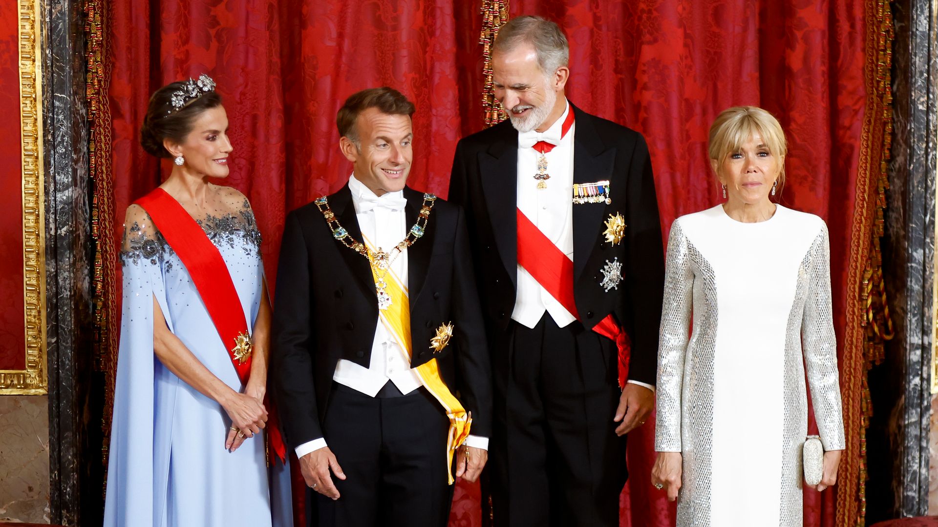 Un momento lleno de complicidad el que se ha vivido en el Palacio Real de Madrid
