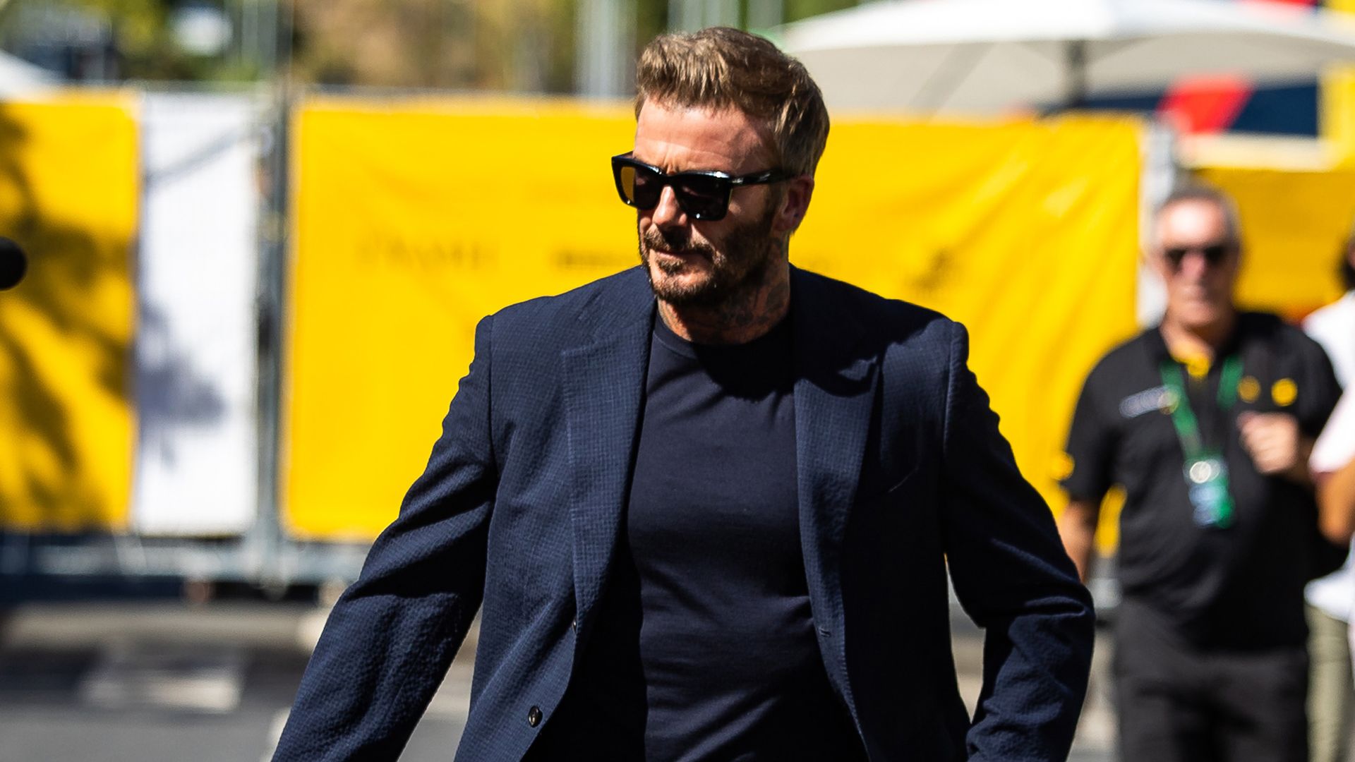 ​​​De Alice Campello a David Beckham, una caravana de estrellas inunda como nunca la capital para ver el GP de España