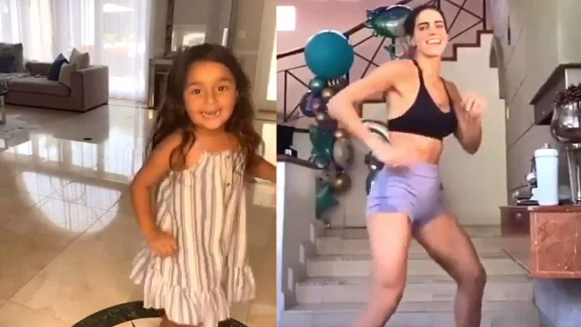 La hija de Bárbara Bermudo es la más tierna entrenando al estilo Bárbara de Regil