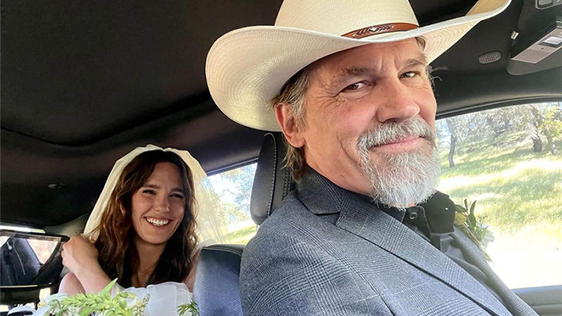 Josh Brolin, emocionado en la boda de su hija
