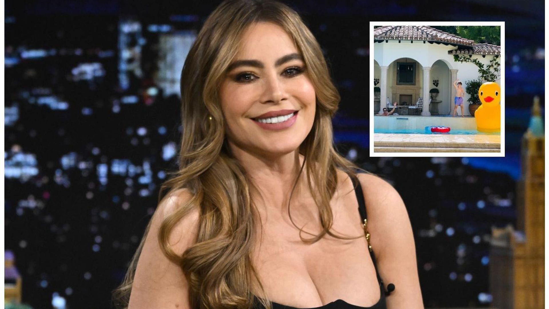 Sofía Vergara disfruta de un día en la piscina junto a Justin Saliman ¿y sus hijos?