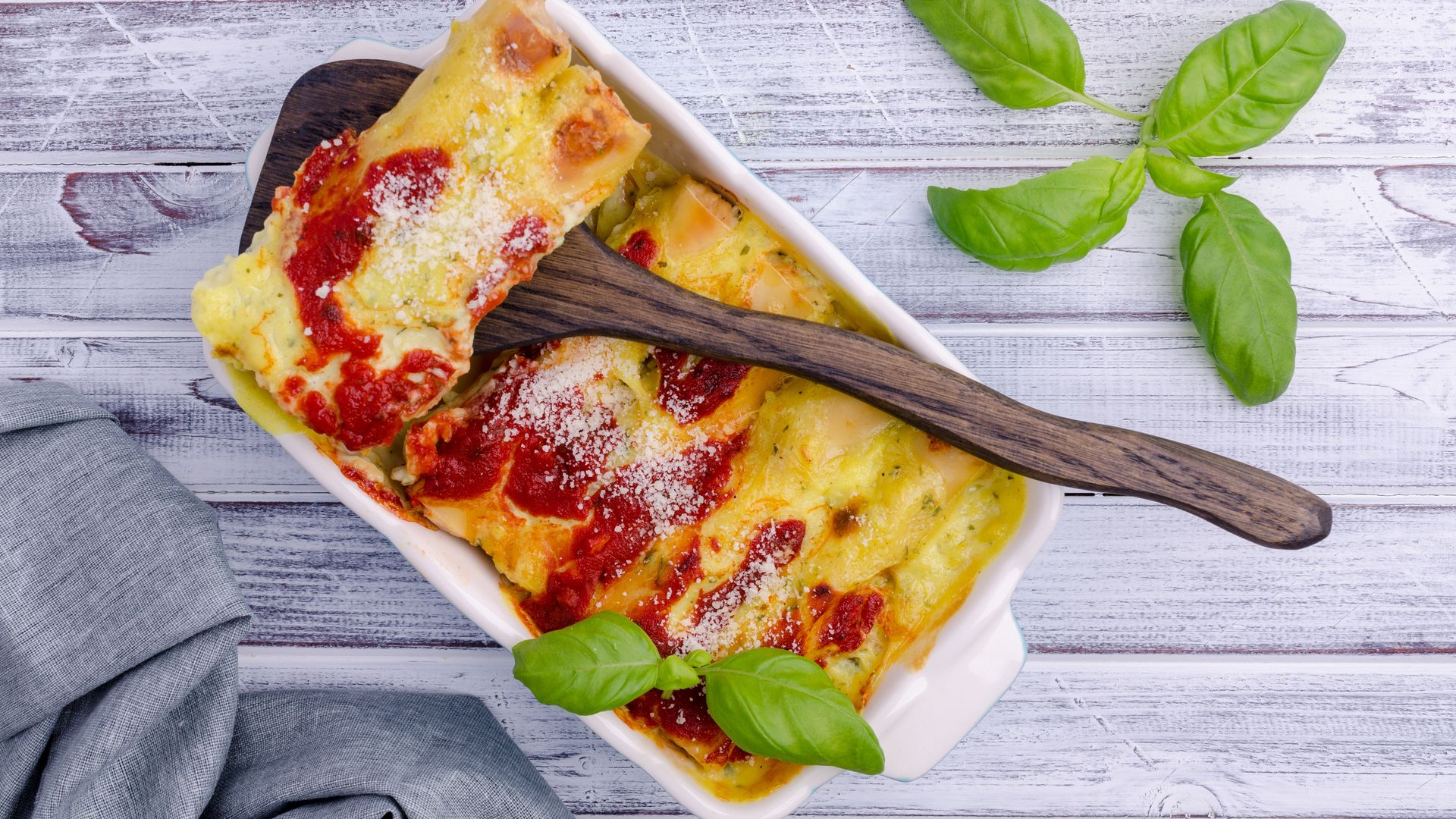 Canelones gratinados