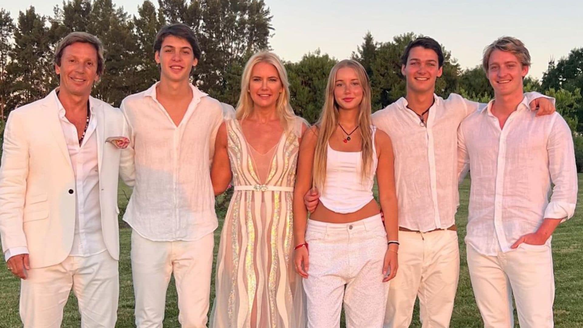 Casada desde hace 25 años con Alejandro Gravier y madre de cuatro hijos: así es la vida personal de Valeria Mazza