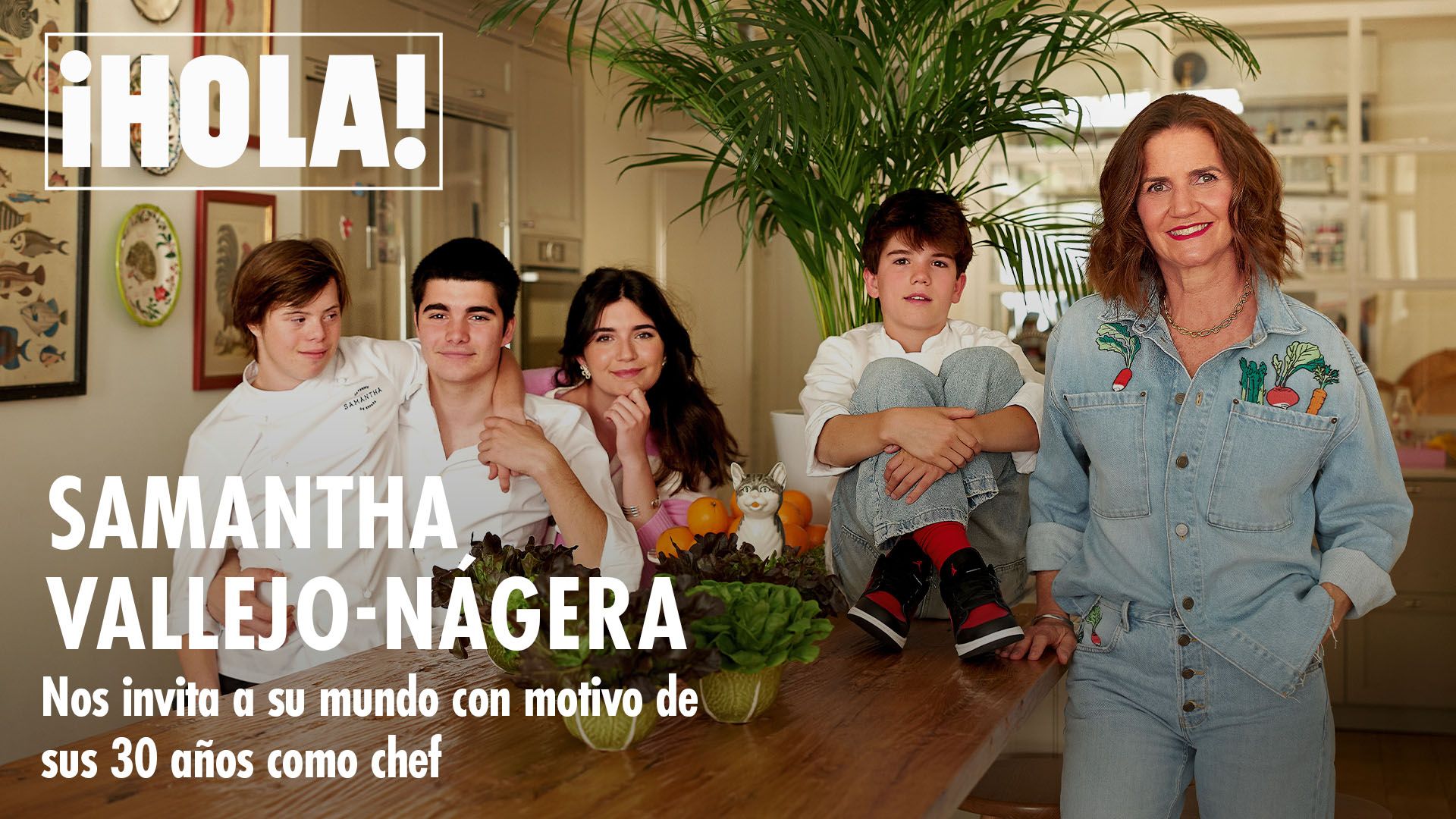Samantha Vallejo-Nágera nos enseña su casa y posa con sus 4 hijos: 'Con 55 años, estoy mejor que nunca'
