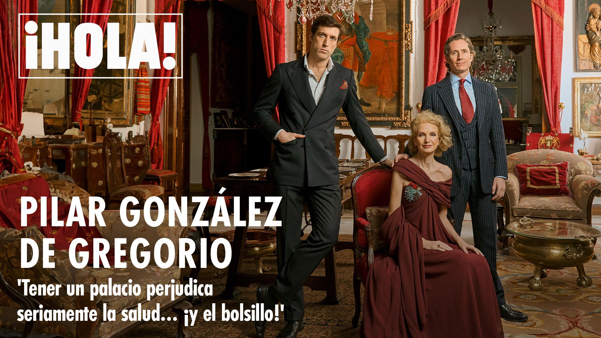 Pilar González de Gregorio nos abre las puertas del Palacio de Quintana y posa por primera vez con sus dos hijos