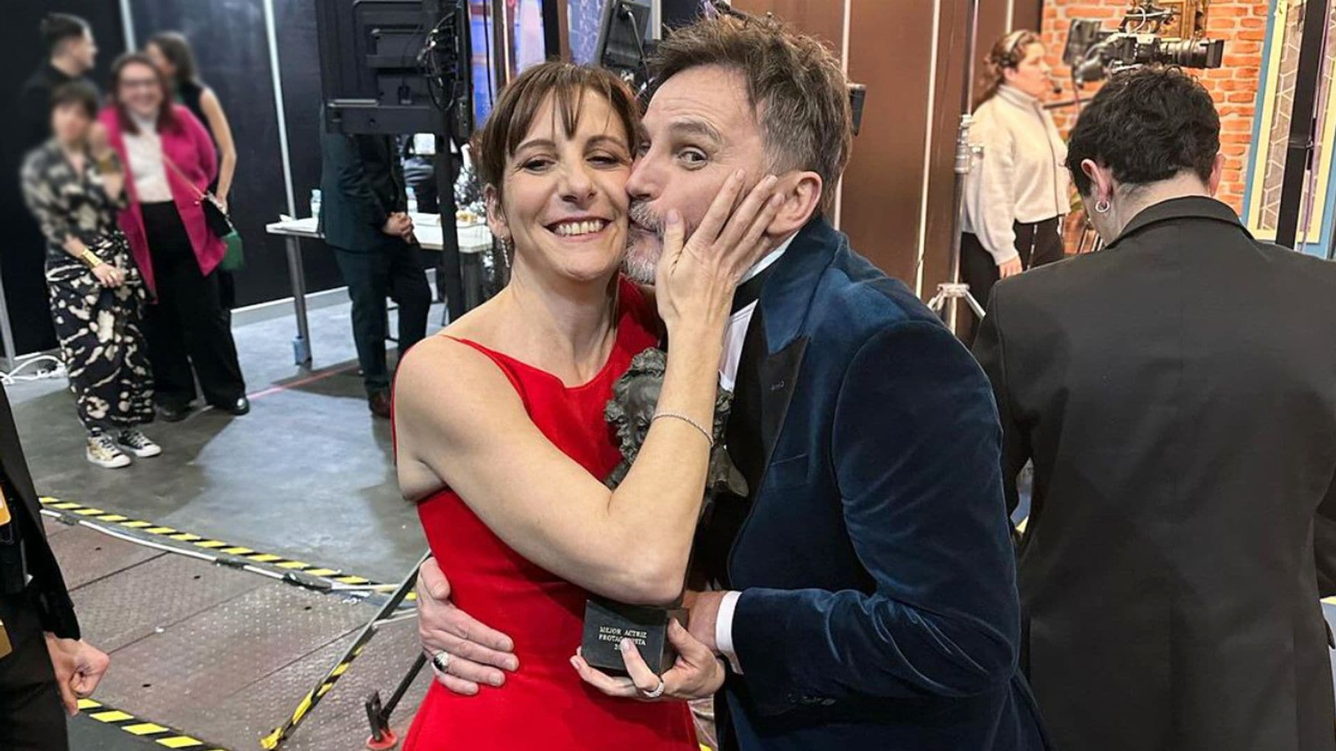 Así fue el emocionante reencuentro entre Malena Alterio y Fernando Tejero que ha revolucionado a sus fans