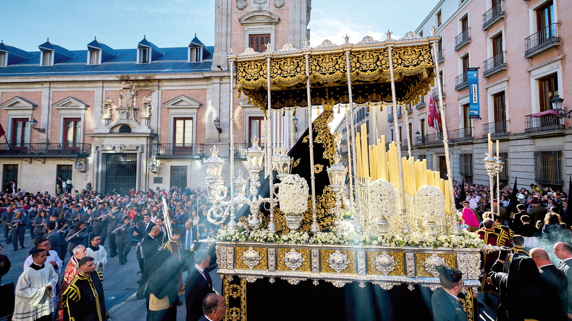 La procesión de los estudiantes. Semana Santa en Madrid.