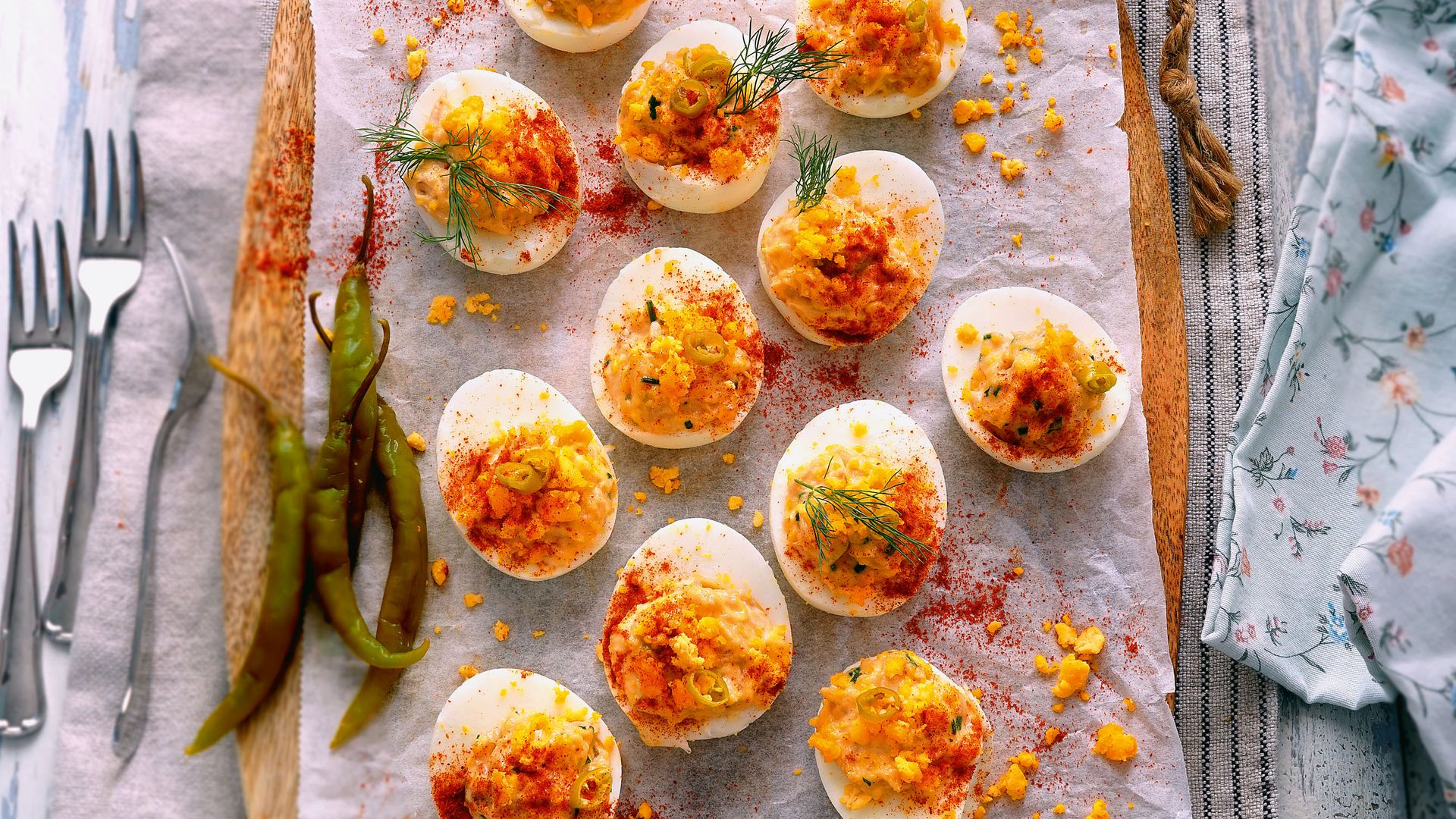 La receta fresquita. Los huevos rellenos de toda la vida, pero con un ingrediente que les da un toque irresistible