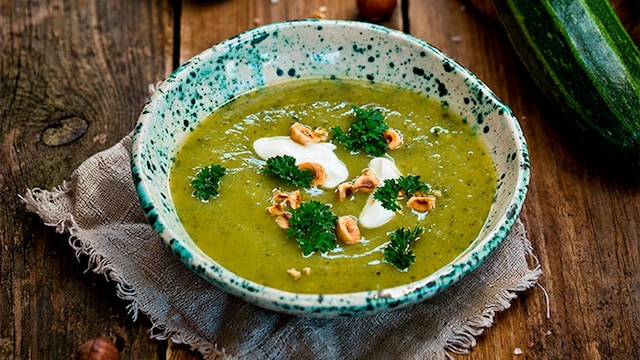 crema calabacin queso