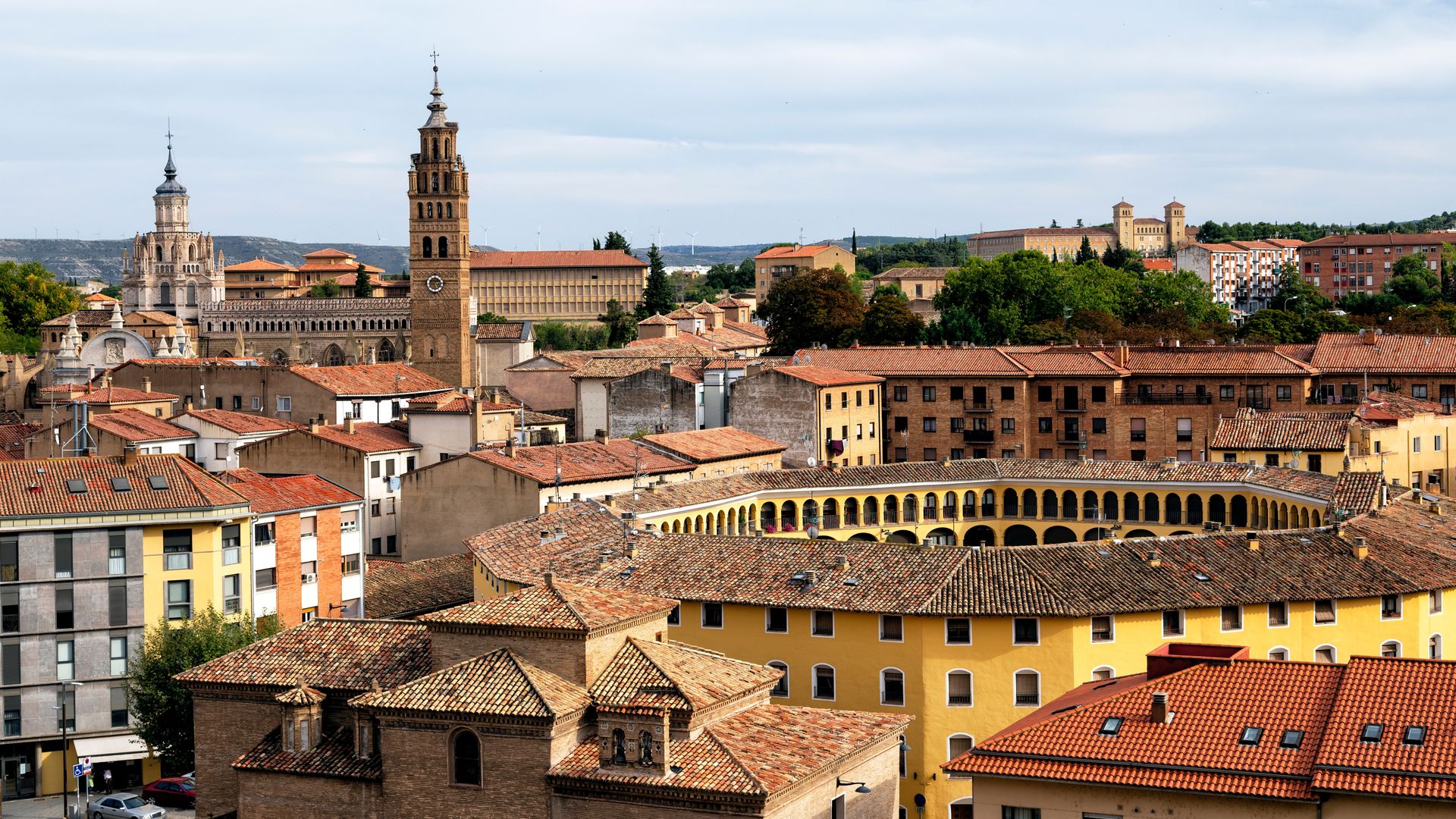 La original plaza de toros de Tarazona