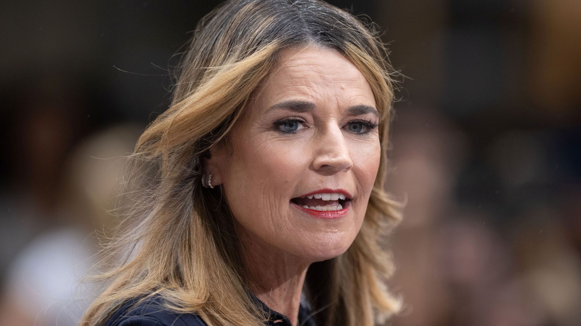 Savannah Guthrie en su programa de la NBC 'Today Show' en el Rockefeller Plaza, en Nueva York, el 12 de junio de 2026