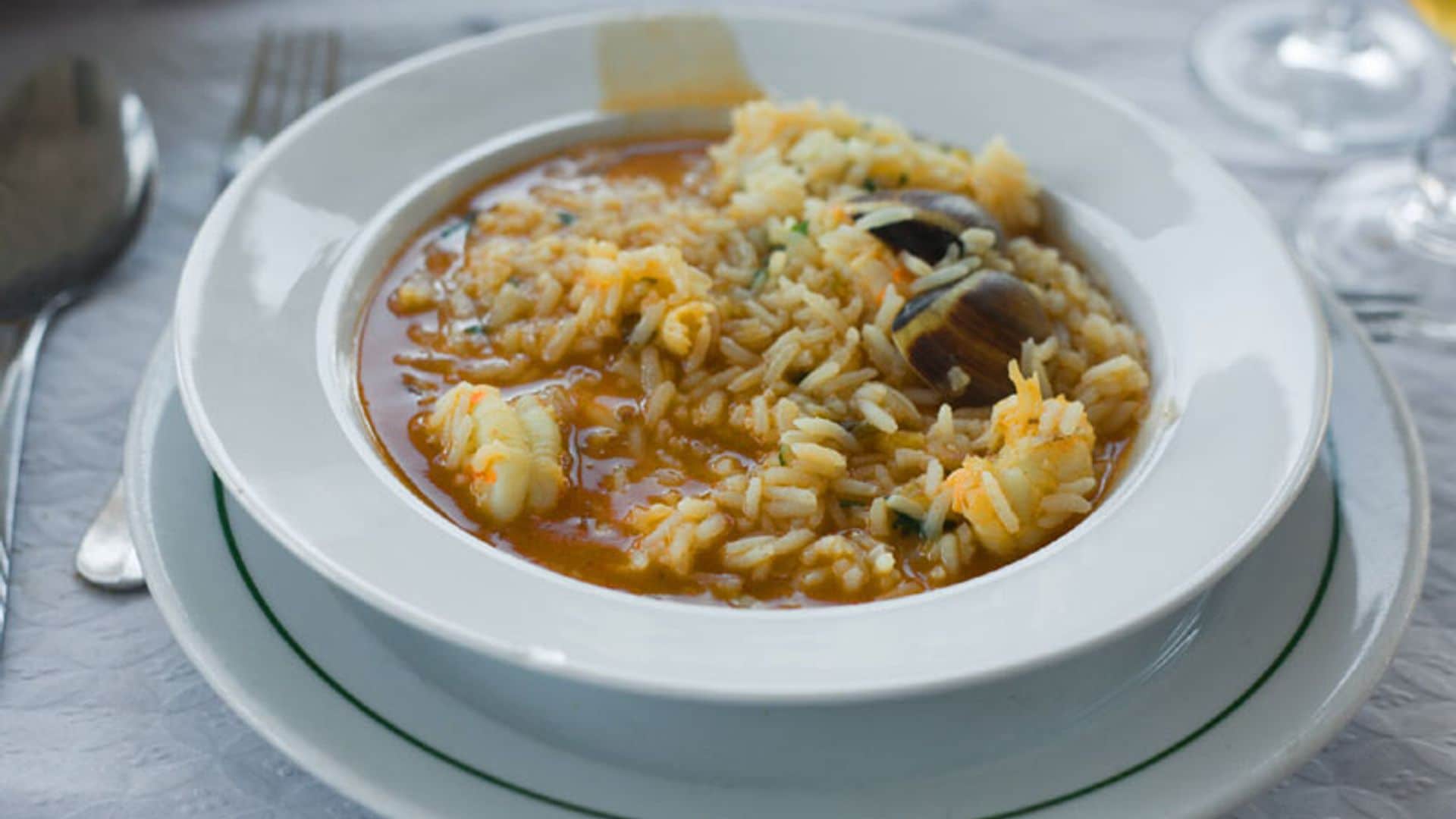 Arroz caldoso de mariscos