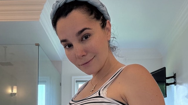 Martha Higareda presumió cómo luce su cuerpo embarazada.