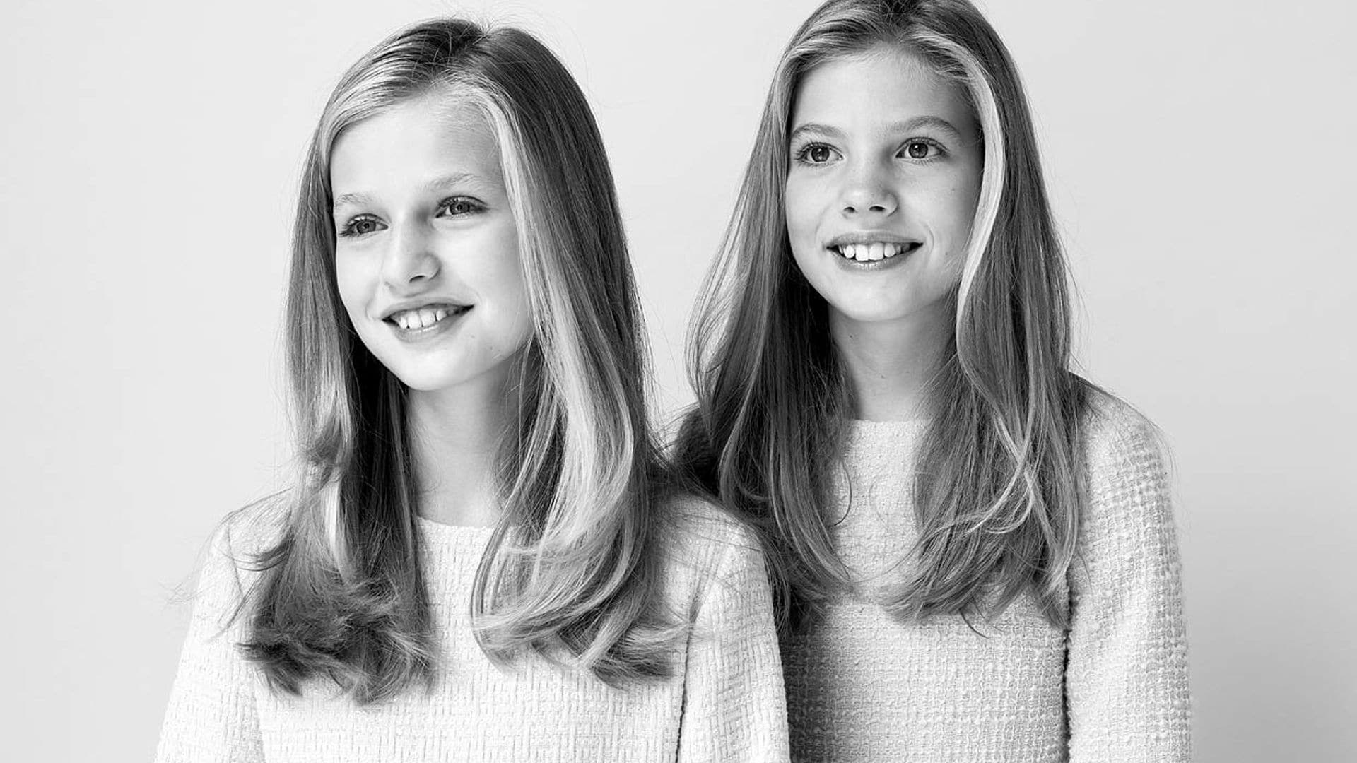 La Princesa Leonor y la infanta Sofía posan en una imagen inédita