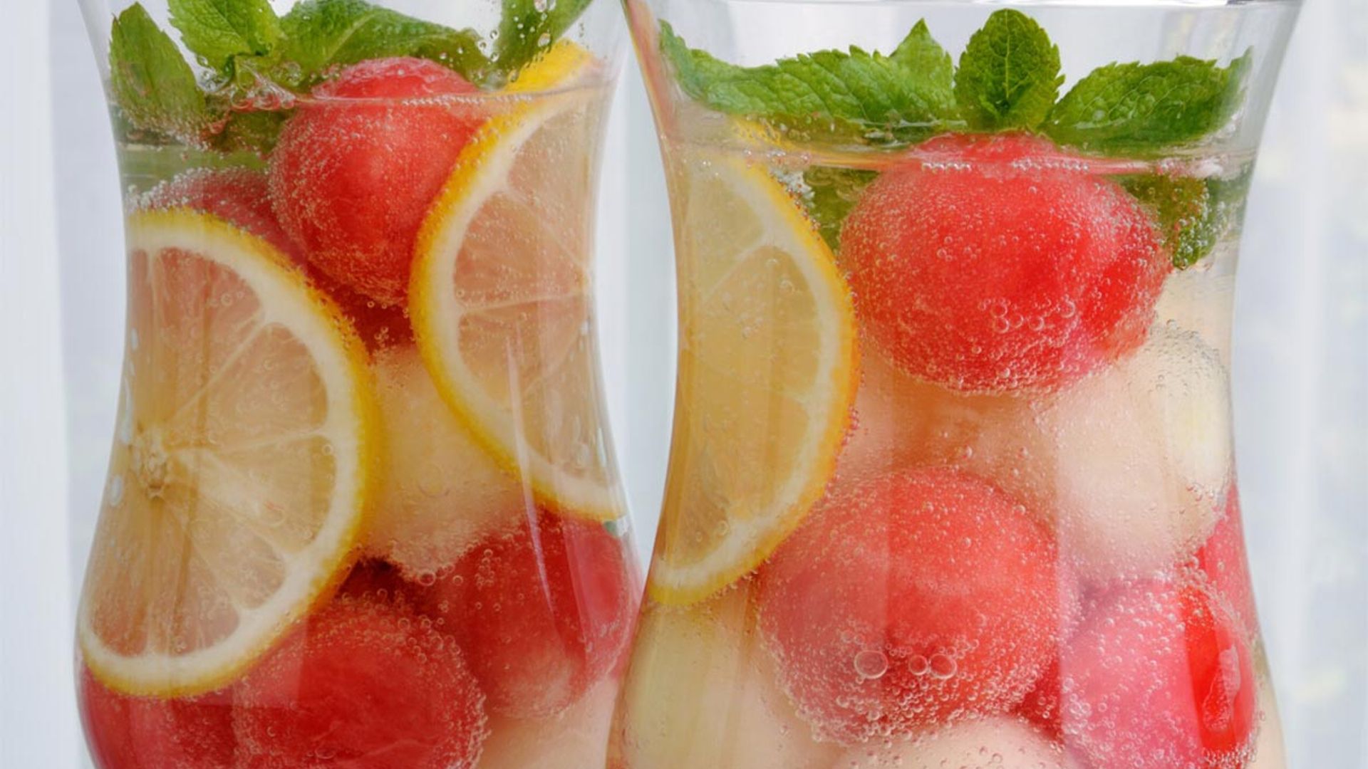 Limonada con sandía y melón