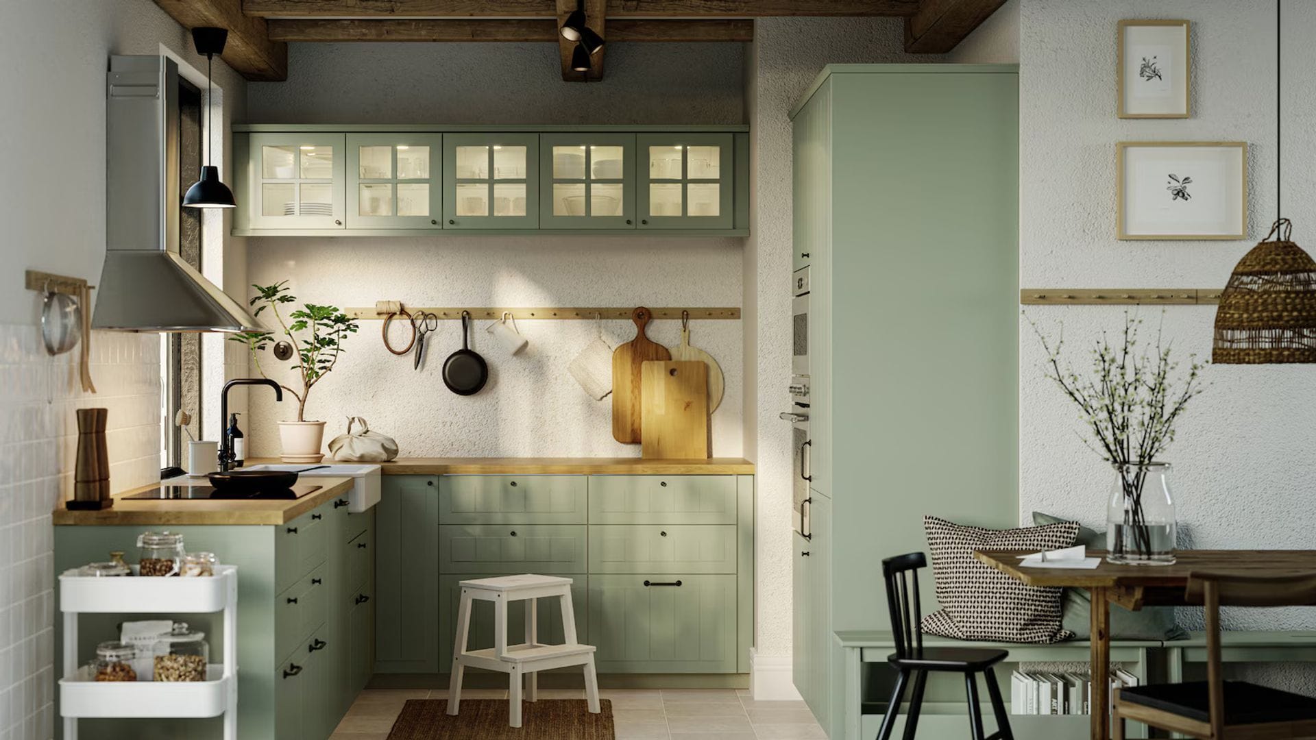¿Quieres una cocina de estilo rústico? Estos son los colores que no fallan a la hora de decorarla