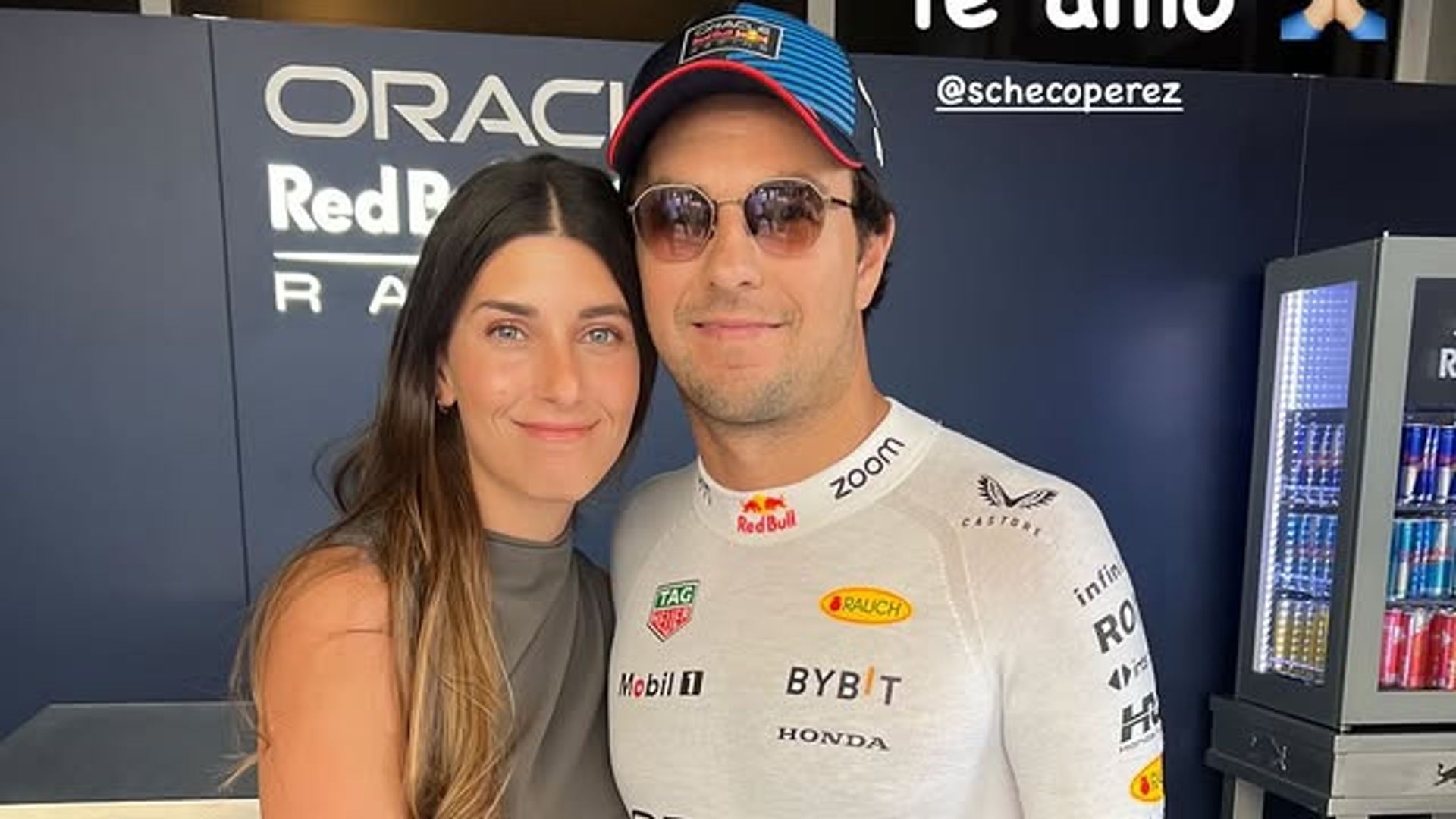 Carola Martínez siempre ha sido un gran apoyo para Checo Pérez