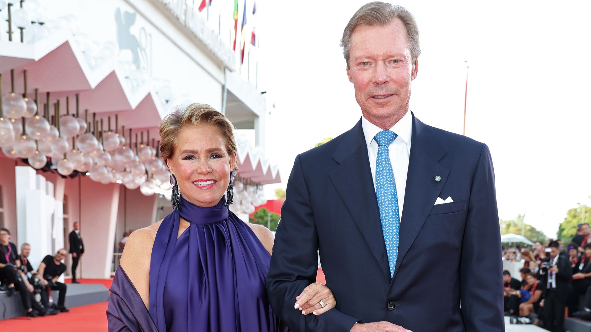 Henri y María Teresa de Luxemburgo en el Festival de Venecia de 2024