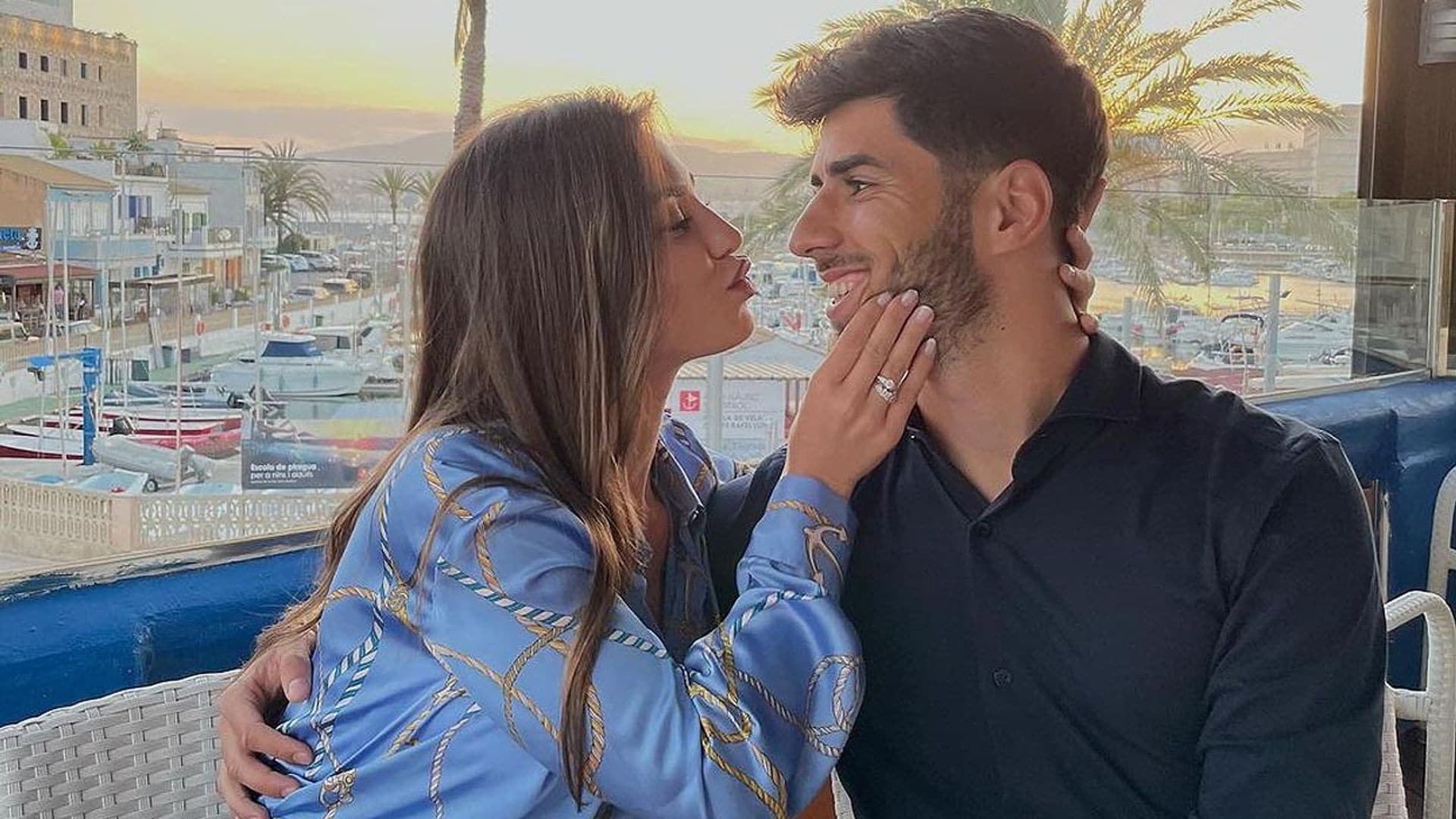 Un cumpleaños, su compromiso y un título: Marco Asensio y Sandra Garal a por la cuarta celebración en un mes