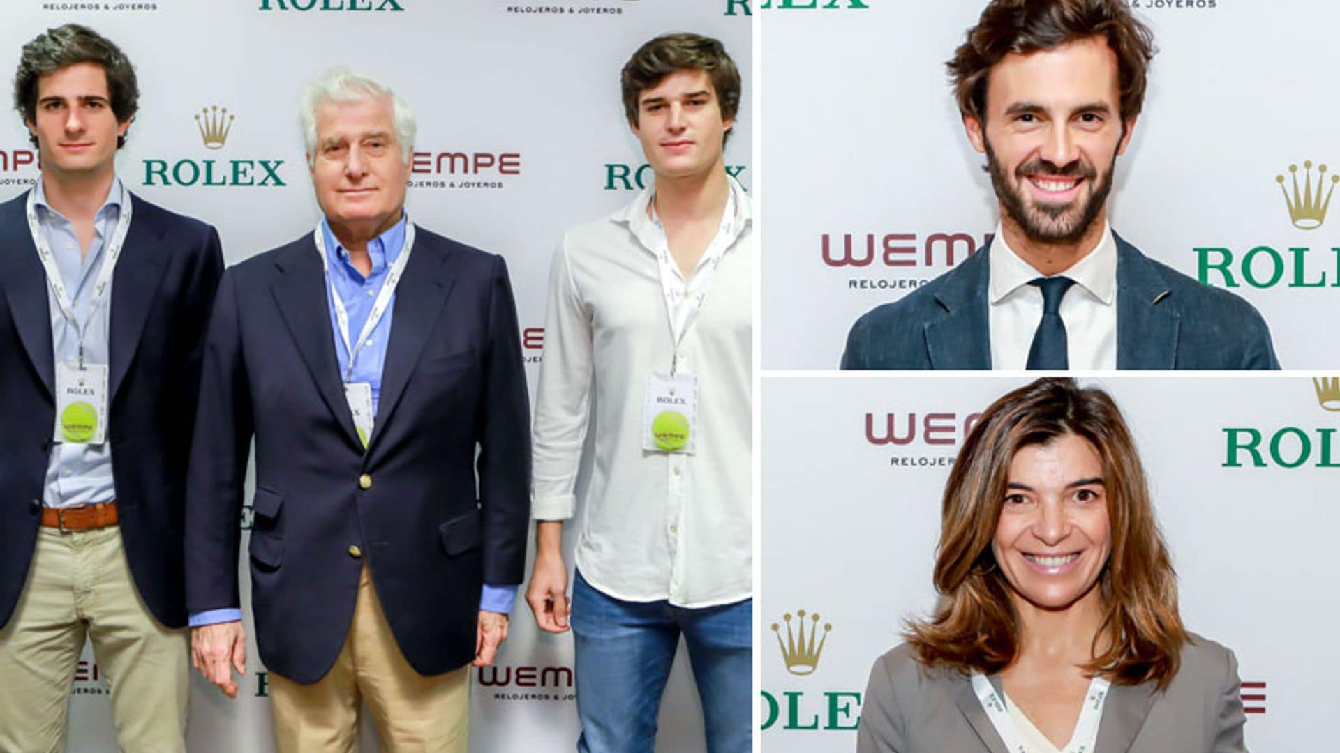 El Duque de Alba y sus hijos, el futbolista Achraf Hakimi, Enrique Solís... visitan el salón VIP de Rolex en el Mutua Madrid Open