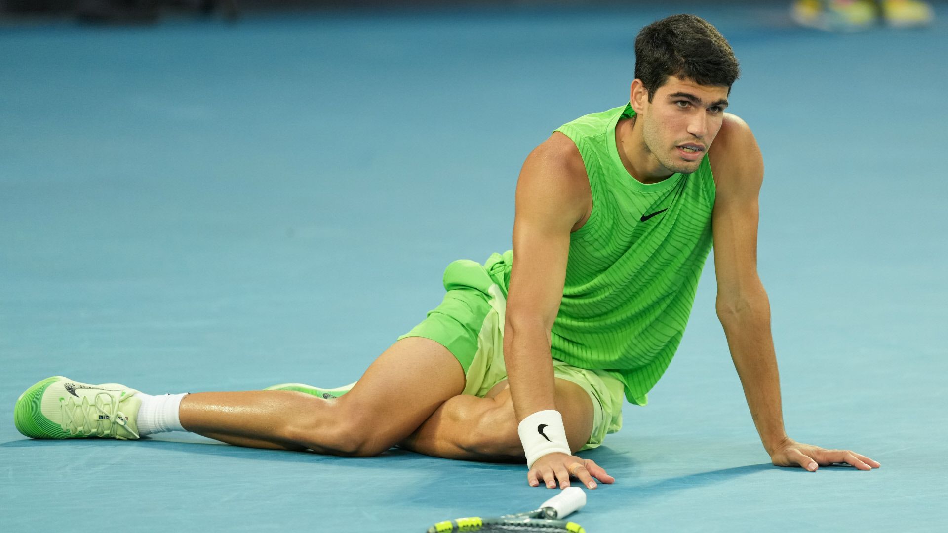 La semifinal contra Zverev ha sido muy dura para Alcaraz