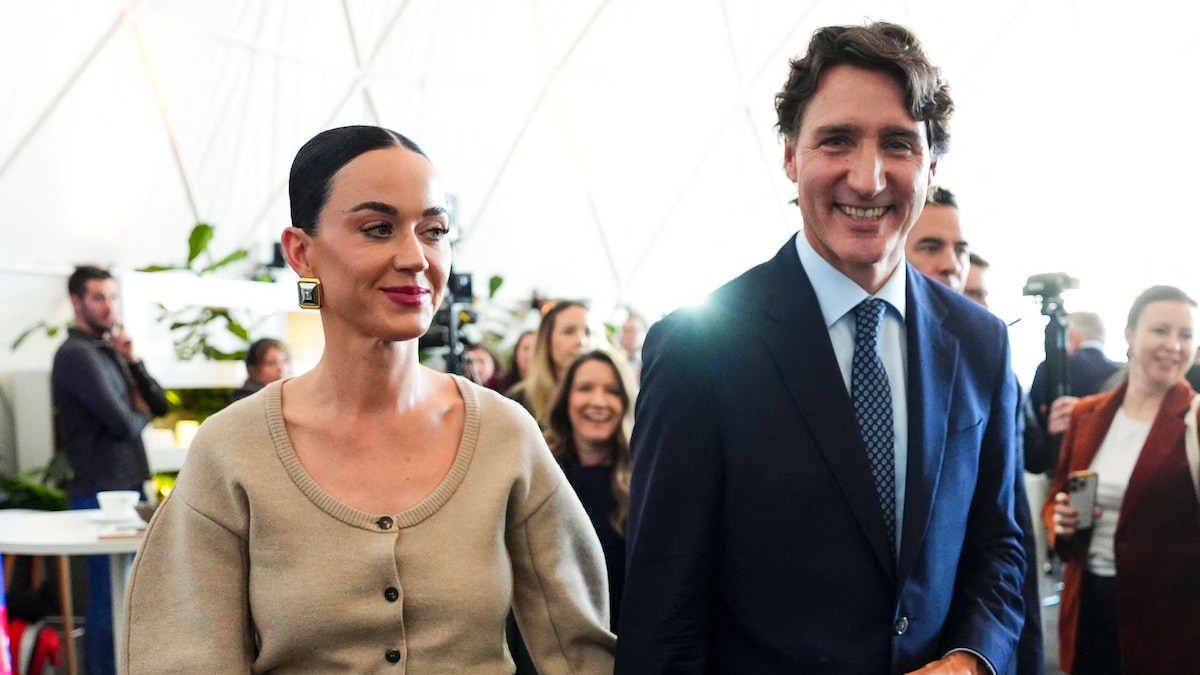 Katy Perry, el gran apoyo de Justin Trudeau en su primer acto oficial como pareja en el Foro de Davos
