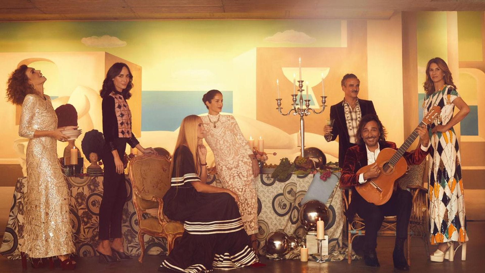 De Amparo Corsini a Carolina Herrera y Bárbara Pan, aristócratas y artistas, en la fiesta de Navidad con más arte