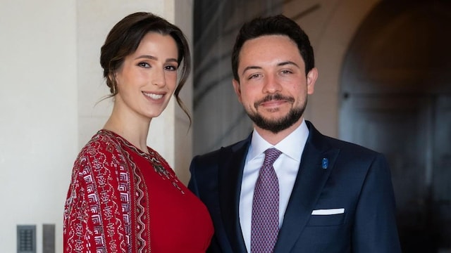 Rajwa Al Hussein y Hussein bin Al Abdullah 